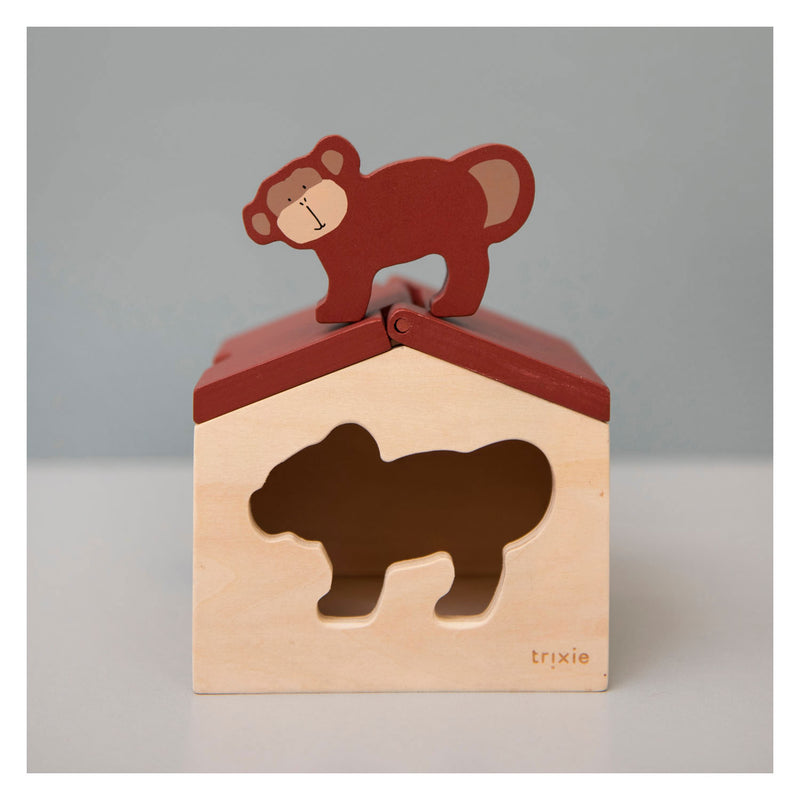 Load image into Gallery viewer, Trixie Houten Huis met Blokken Mr. Monkey
