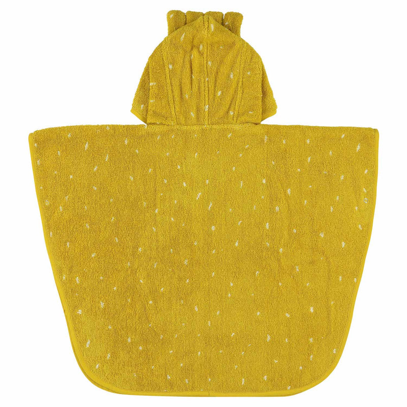 Load image into Gallery viewer, Trixie poncho - mr. lion - 100% biologisch katoen - badcape kind met capuchon - met leuke details
