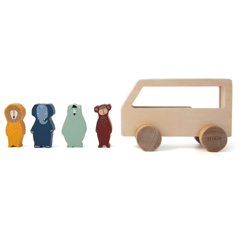 Load image into Gallery viewer, Trixie Houten Dierenbus

