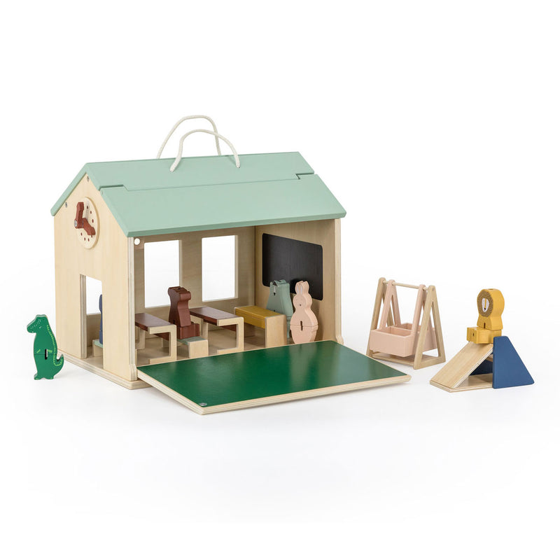 Load image into Gallery viewer, Trixie houten school met accessoires
