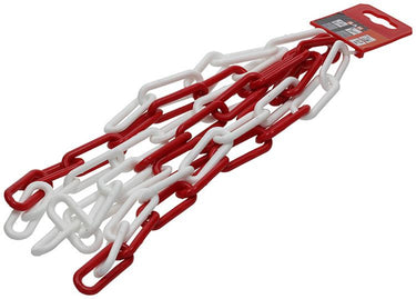 Mack 1005291 - kunststof ketting rood wit ø 6mm l 40mm 2m | 5 stuks