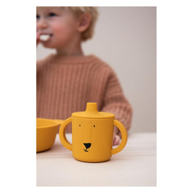 Trixie tuitbeker - mr. lion - drinkbeker voor baby - antilek beker - voor baby's vanaf 4 maanden - van siliconen - geschikt voor de vaatwasser