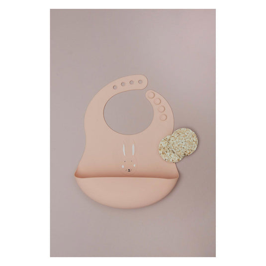 Trixie silicone slabbetje - mrs. rabbit, 2st.