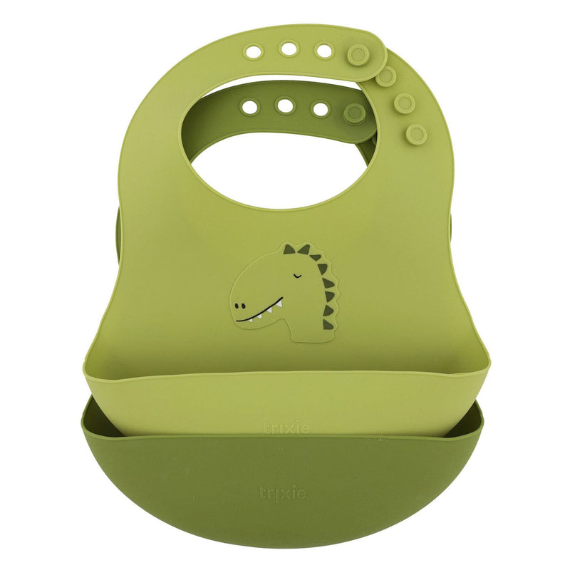 Load image into Gallery viewer, Trixie siliconen slabbetje - mr. dino, 2st.
