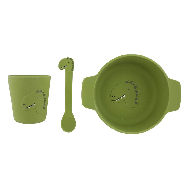 Load image into Gallery viewer, Trixie siliconen baby eetset - mr. dino
