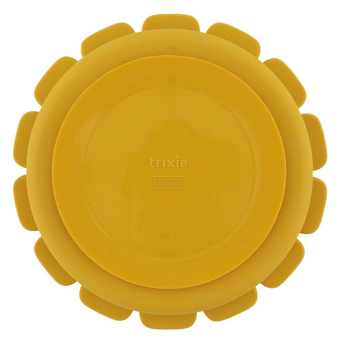 Trixie siliconen bord met vakjes en zuignap - mr. lion