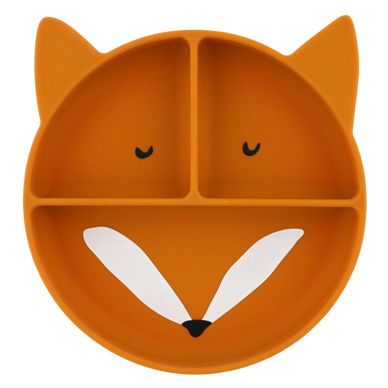 Load image into Gallery viewer, Trixie siliconen bord met vakjes en zuignap - mr. fox
