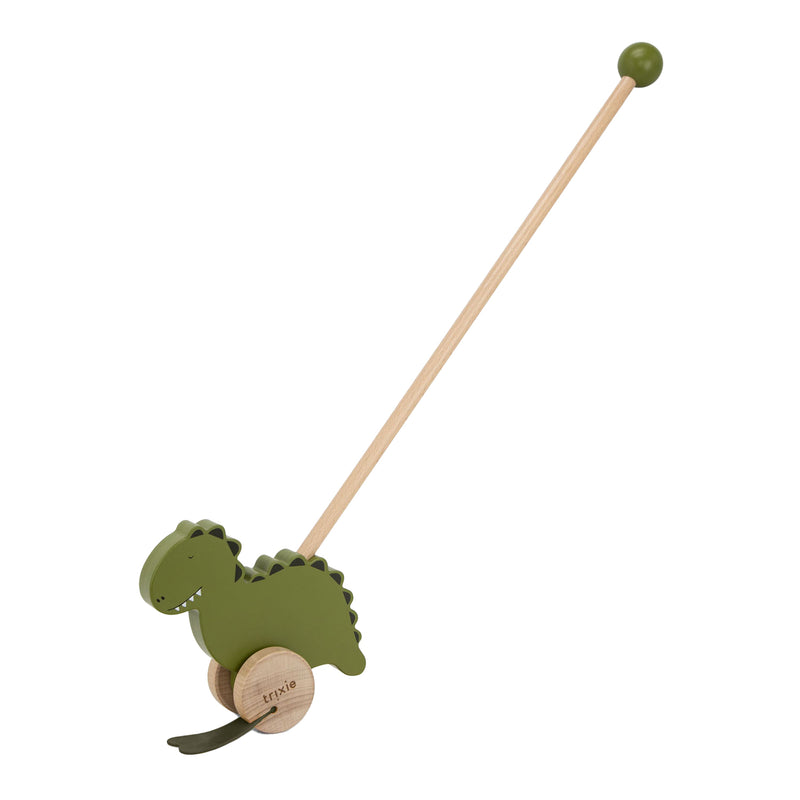 Load image into Gallery viewer, Trixie houten duwfiguur - mr. dino
