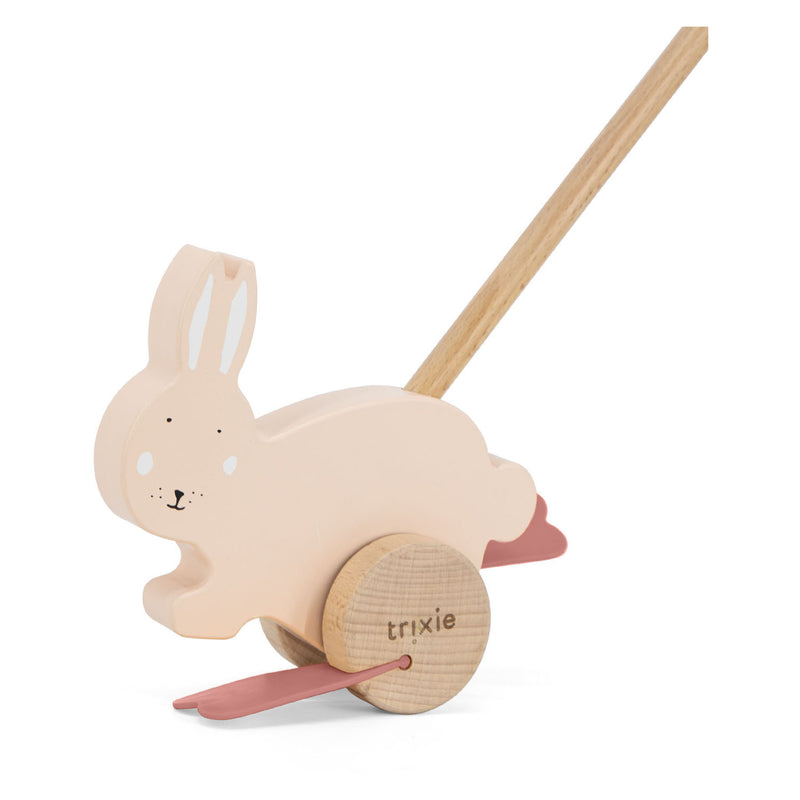 Load image into Gallery viewer, Trixie houten duwfiguur - mrs. rabbit

