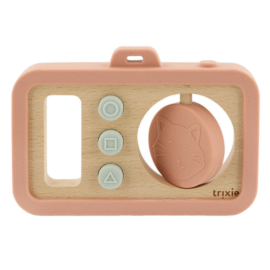 Trixie houten siliconen baby camera - mrs. cat