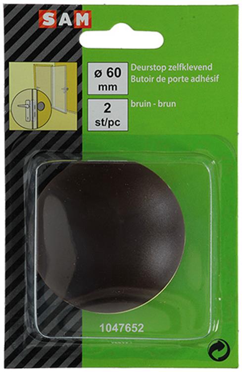 Load image into Gallery viewer, Mack 1047652 - deurstop zelfklevend bruin ø 60 mm 2 st pcs | 6 stuks
