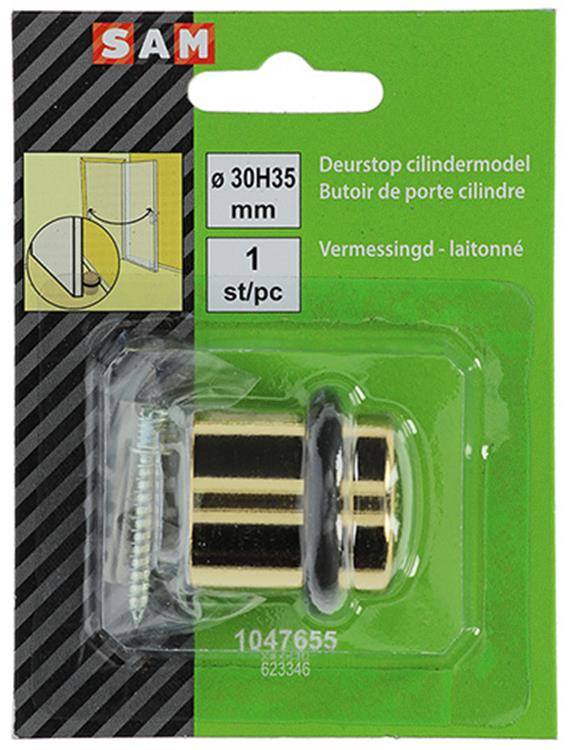 Load image into Gallery viewer, Mack 1047655 - deurstop cilindermodel vermessingd ø 30h35 mm 1 st pc | 6 stuks

