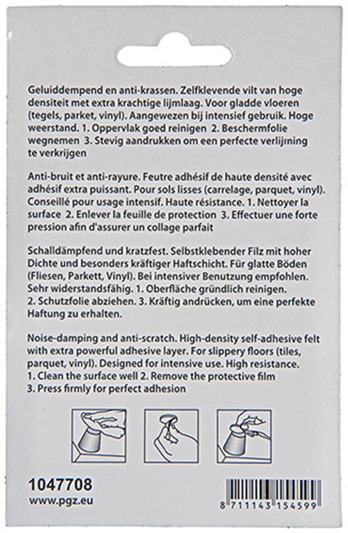 Mack 1047708 - super-vilt zelfklevend beige 13 x 63 mm 8 st pcs | 12 stuks