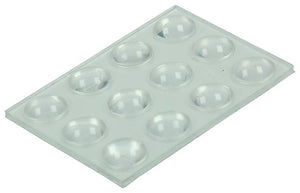 Mack 1047660 - geluidsdemper zelfklevend transparant ø 8 mm 12 st pcs | 12 stuks