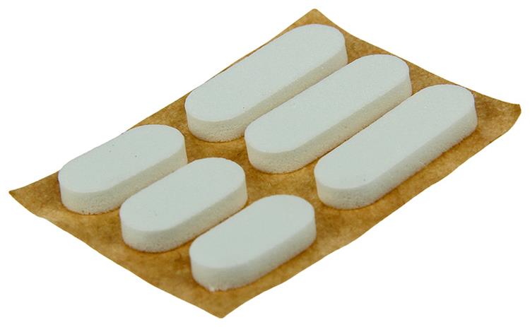 Load image into Gallery viewer, Mack 1047661 - geluidsdemper zelfklevend wit 16 + 22 x 7 mm 24 st pcs | 12 stuks
