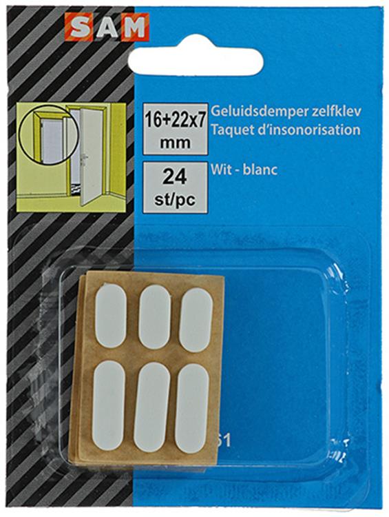Load image into Gallery viewer, Mack 1047661 - geluidsdemper zelfklevend wit 16 + 22 x 7 mm 24 st pcs | 12 stuks
