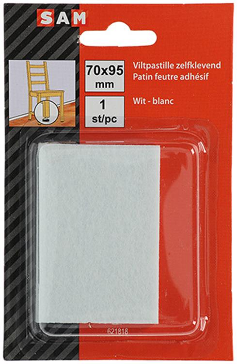 Load image into Gallery viewer, Mack 1047709 - viltpastille zelfklevend wit 70 x 95 mm 1 st pc | 12 stuks
