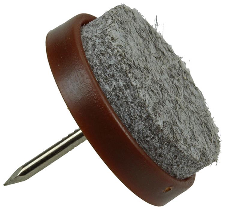 Load image into Gallery viewer, Mack 1047713 - stoelglijder met nagel vilt bruin ø 22 mm 8 st pcs | 6 stuks

