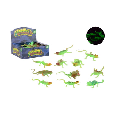 Johntoy john toy glow in the dark reptiel 15x7,5cm