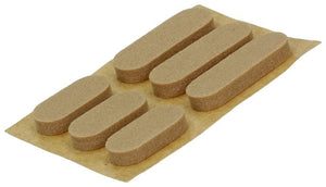 Mack 1047669 - geluidsdemper zelfklevend bruin 16 + 22x7 mm 24 st pcs | 12 stuks