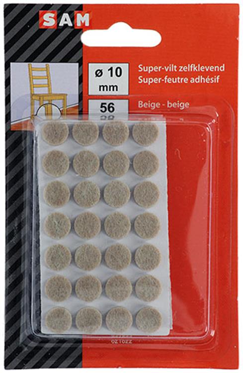 Load image into Gallery viewer, Mack 1047719 - super-vilt zelfklevend beige ø 10 mm 56 st pcs | 12 stuks
