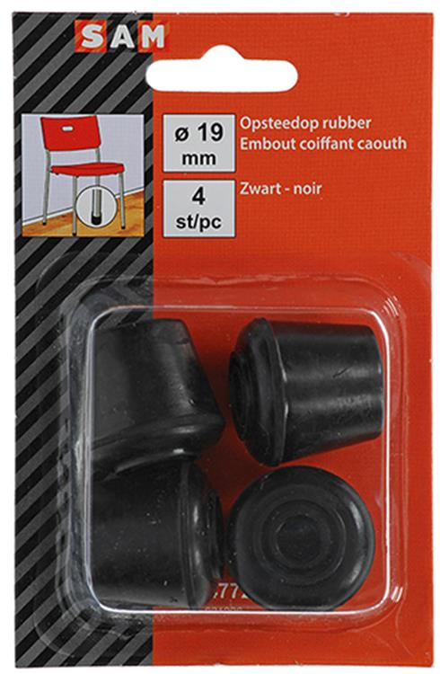 Mack 1047720 - opsteekdop rubber zwart ø 19 mm 4 st pcs | 6 stuks