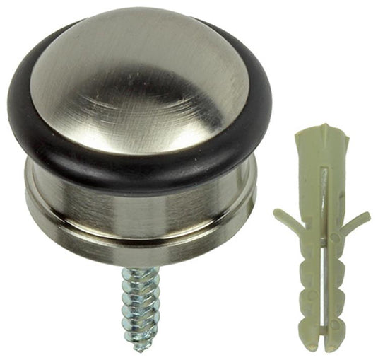Mack 1047635 - deurstop cilindermodel inox look ø 30h25 mm 1 st pc | 6 stuks