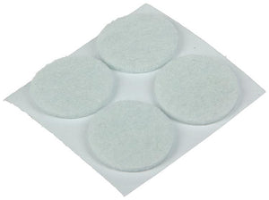 Mack 1047685 - viltpastille zelfklevend wit ø 25 mm 12 st pcs | 12 stuks