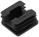 Mack 1047738 - insteekdop kunstsstof zwart 25 x 25 mm 4 st pcs | 6 stuks