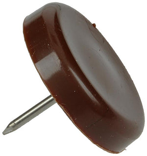 Mack 1047748 - stoelglijder nagel kunststof bruin ø 28 mm 4 st pcs | 6 stuks