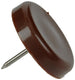 Mack 1047748 - stoelglijder nagel kunststof bruin ø 28 mm 4 st pcs | 6 stuks