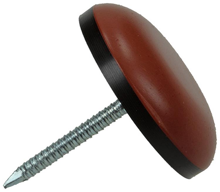 Load image into Gallery viewer, Mack 1048768 - super-glijder met nagel bruin ø 22 mm 4 st pcs | 6 stuks
