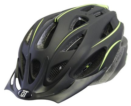 qt cycle tech helmet fuse matt black / fluo l 58-61 cm 2810421