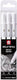 Sakura basic set 3 gelpennen zuiver wit fijn medium dik