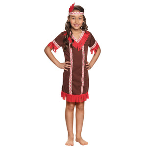 Boland kinderkostuum indiaan, 7-9 jaar