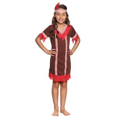 Boland kinderkostuum indiaan, 7-9 jaar