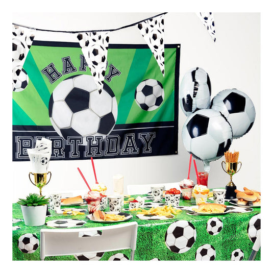 Boland vlaggenlijn voetbal puntvlaggen, 6mtr.