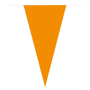 Boland papieren vlaggenlijn oranje, 10mtr.