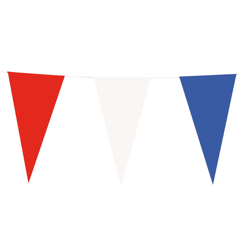Load image into Gallery viewer, Boland papieren vlaggenlijn rood wit blauw, 10mtr.
