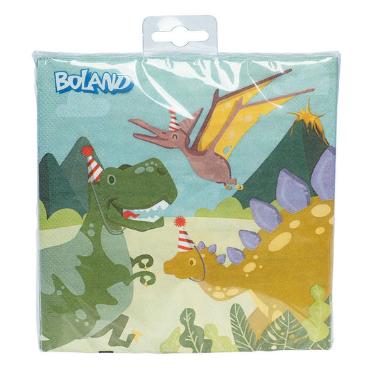 Boland servetten dino party, 33x33cm