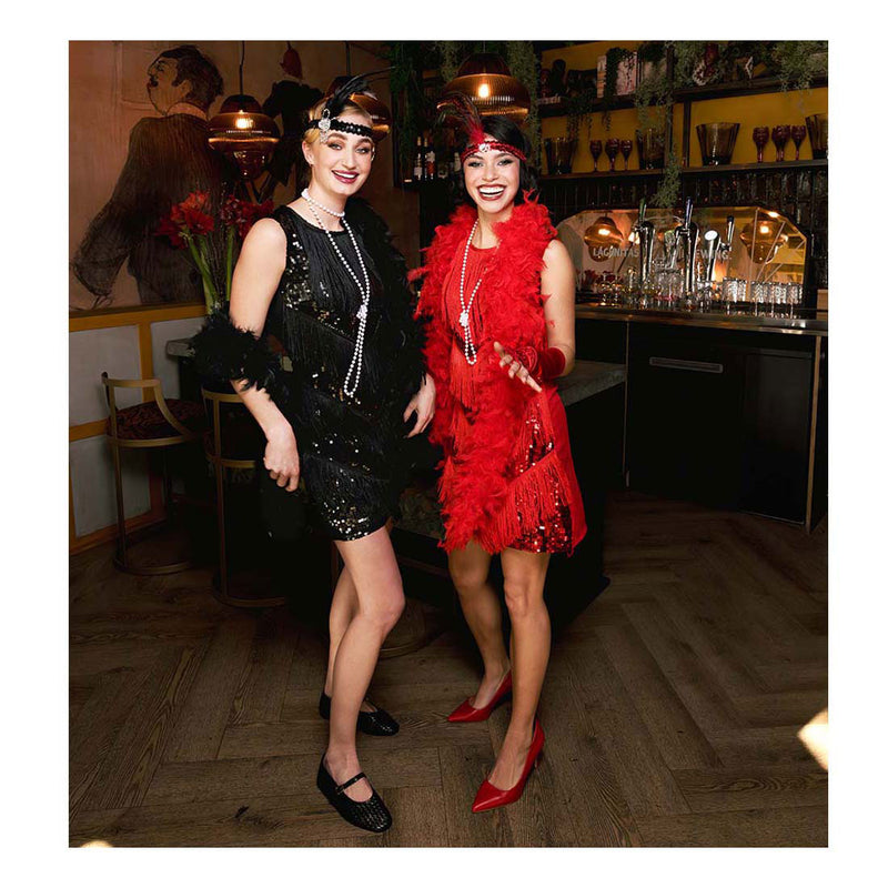 Load image into Gallery viewer, Boland hoofdband flapper zwart
