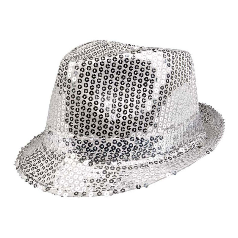 Load image into Gallery viewer, Boland hoed popster pailetten zilver
