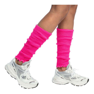 Boland beenwarmers basic neon roze