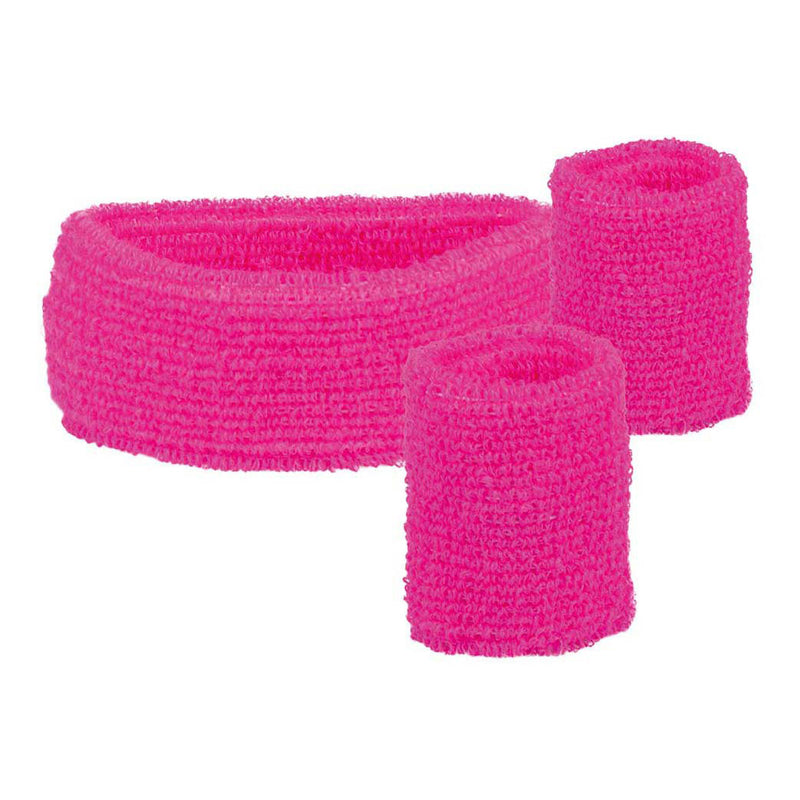 Load image into Gallery viewer, Boland zweetbanden neon roze, 3st.
