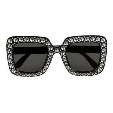 Boland partybril bling bling zwart