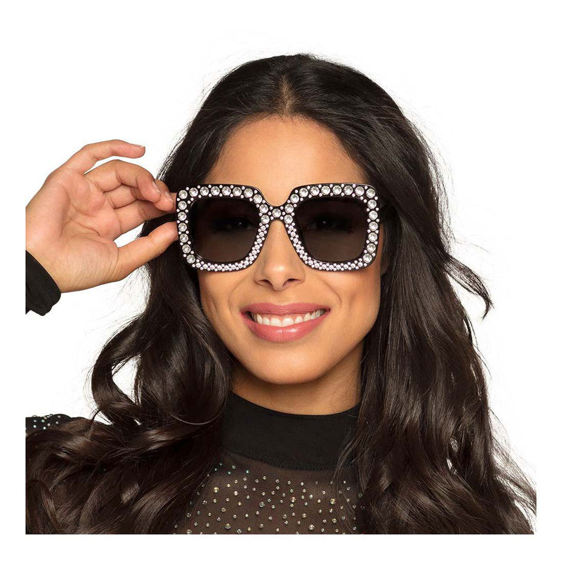 Load image into Gallery viewer, Boland partybril bling bling zwart
