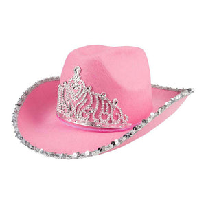 Boland hoed glimmer roze
