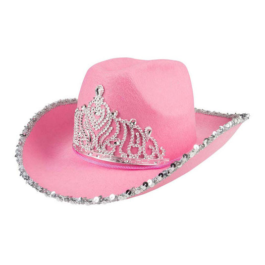 Boland hoed glimmer roze