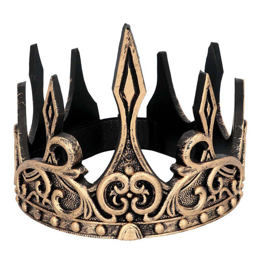 Boland kroon middeleeuwse koning schuim