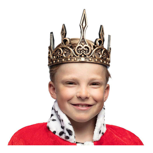 Boland kroon middeleeuwse koning schuim